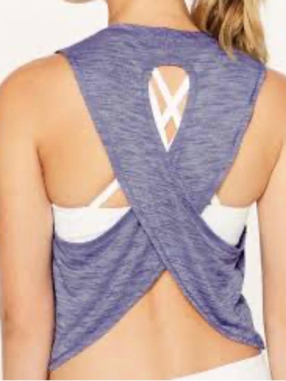 712. Lululemon Fast As Light Muscle Tank - Heathered Viola - Picture 3 of 7